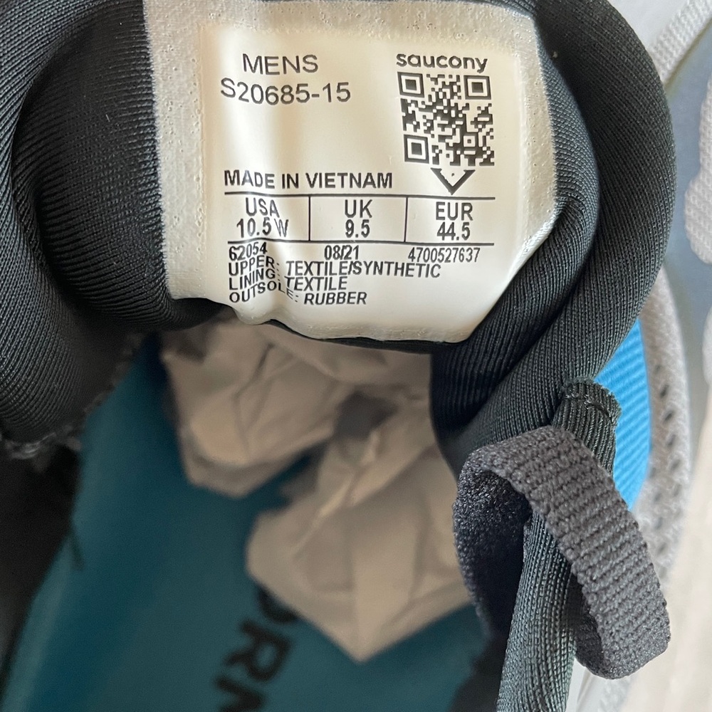 NWB Saucony Guide 15 Running Shoes Men’s size 10.5 Wide Retail $140, Brand new! - Picture 11 of 11